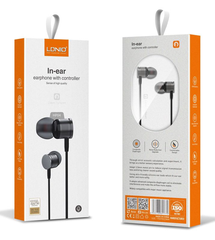 LDNIO earphones με μικρόφωνο HP04 - Image 3