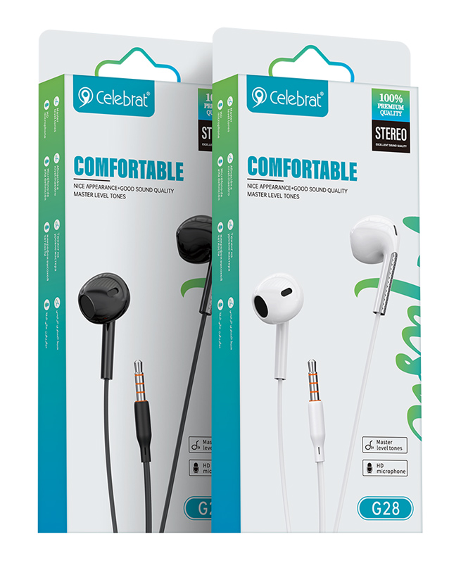 CELEBRAT earphones με μικρόφωνο G28 - Image 3