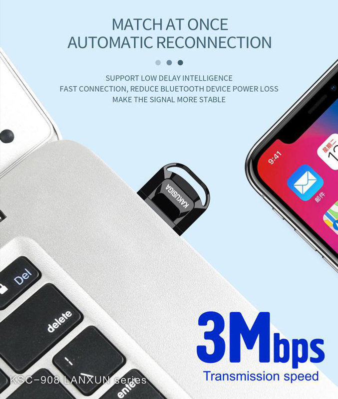 KAKUSIGA USB αντάπτορας Bluetooth 5.0 KSC-908 - Image 2