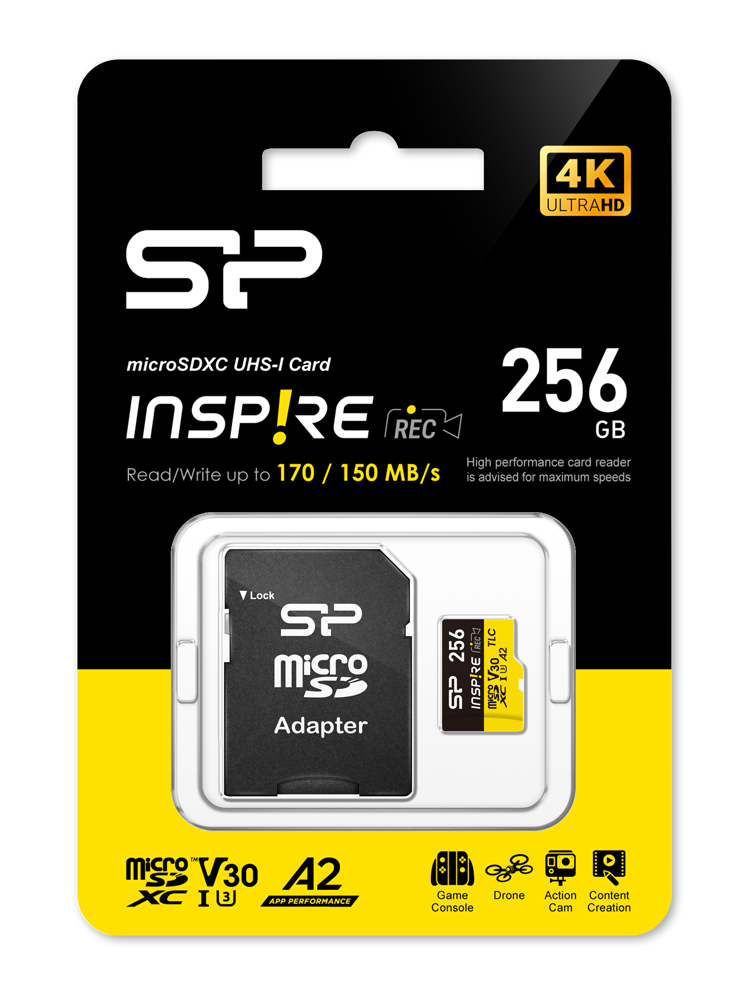 SILICON POWER κάρτα μνήμης microSDXC Inspire - Image 2