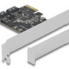 DELOCK κάρτα επέκτασης PCIe σε 2x SATA 90431