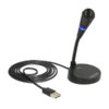 DELOCK USB μικρόφωνο 65868 με βάση και mute button