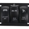POWERTECH πάνελ σκαφών PTL-018 με 3x διακόπτες φώτων