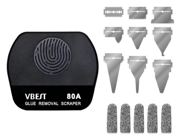 BEST εργαλείο αφαίρεσης κόλλας VBST-80B με 9x λεπίδες & 5x finger sleeves