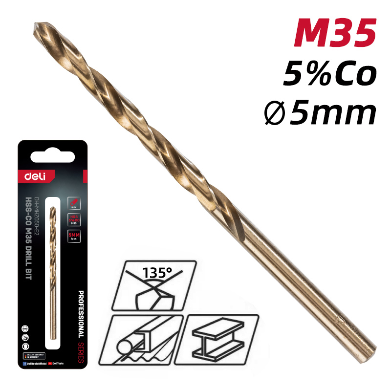 DELI τρυπάνι DH-MHZ050-E2 για μέταλλο - Image 2