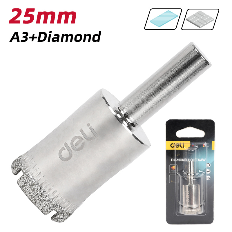 DELI ποτηροτρύπανο διαμαντέ DH-BKK250-E1 για πλακάκια/γυαλί - Image 2