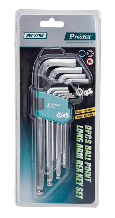 PROSKIT σετ κλειδιά Allen HW-229B σε σχήμα L - Image 2