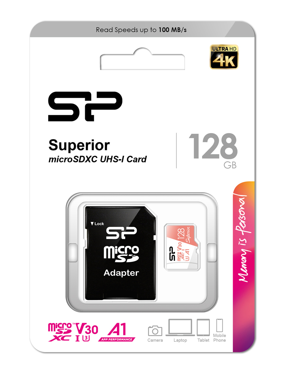 SILICON POWER κάρτα μνήμης microSDXC Superior - Image 3